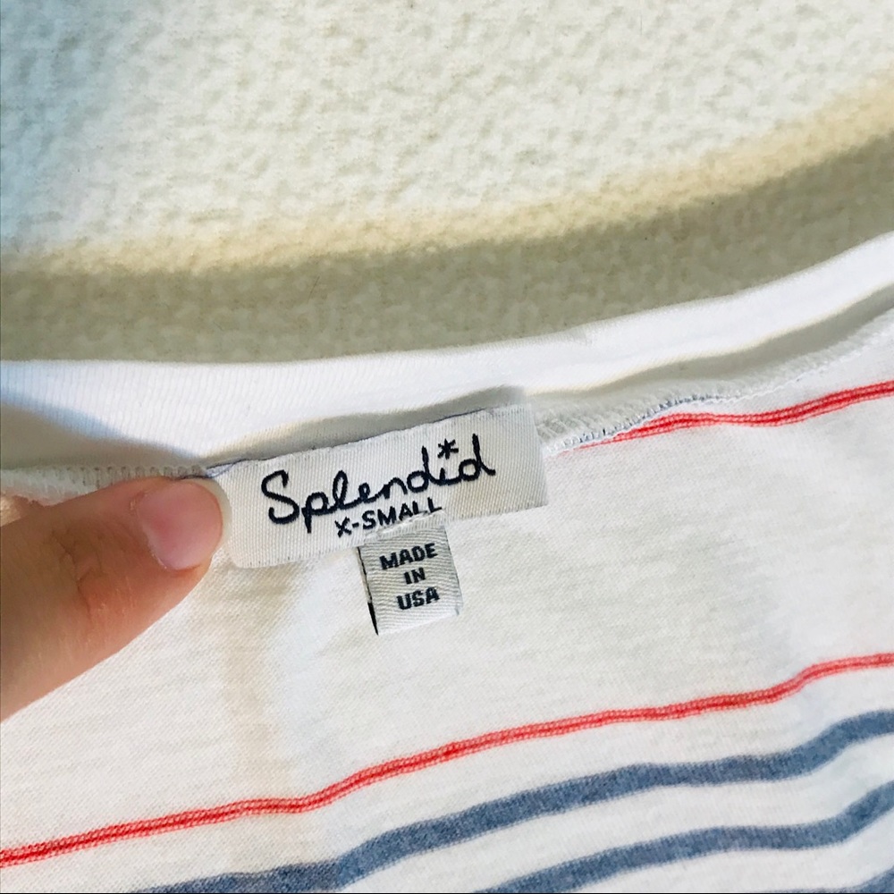 SPLENDID STRIPED CASUAL TOP - Picture 3 of 5
